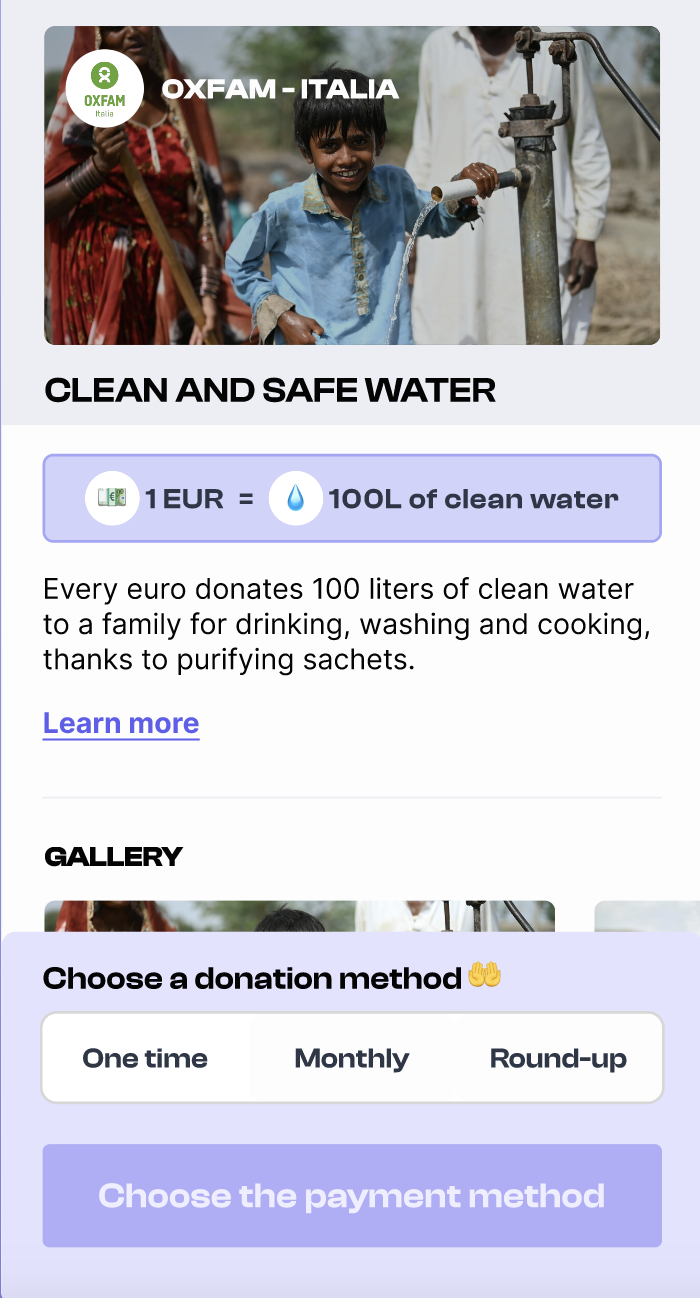 Choice Donation Type