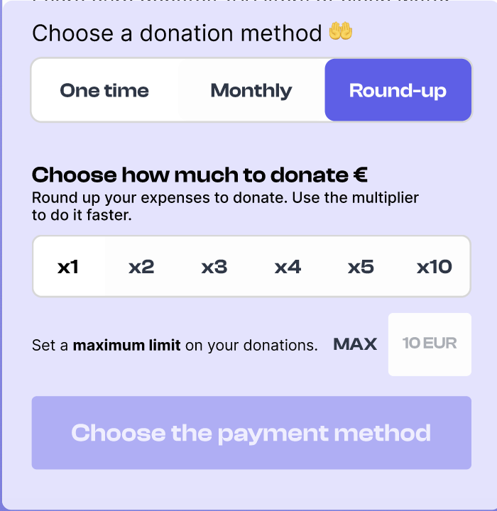 Choice Donation Type